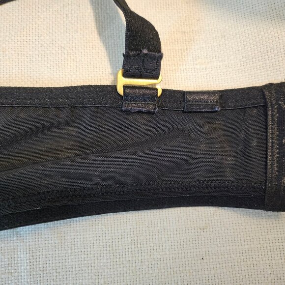 Ashley Graham Black & Purple Lace Bra - Size 38C - Picture 6 of 6